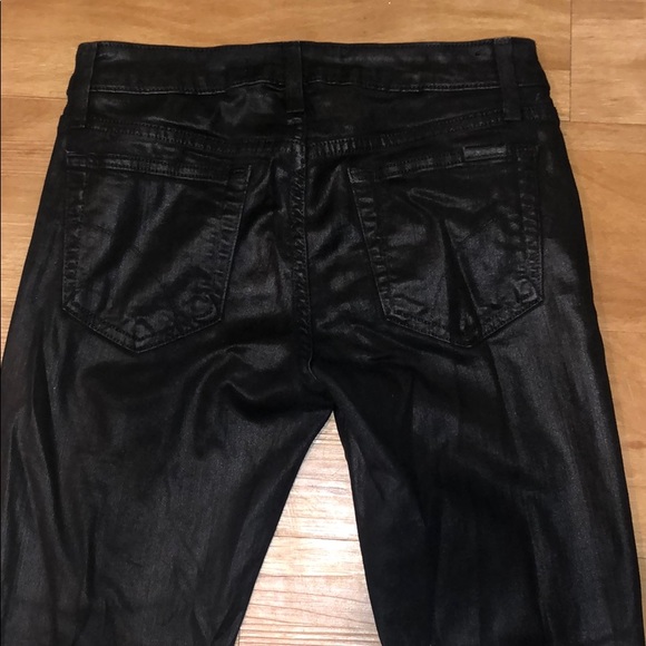 Joe’s Black Leather Jeans - Picture 5 of 6